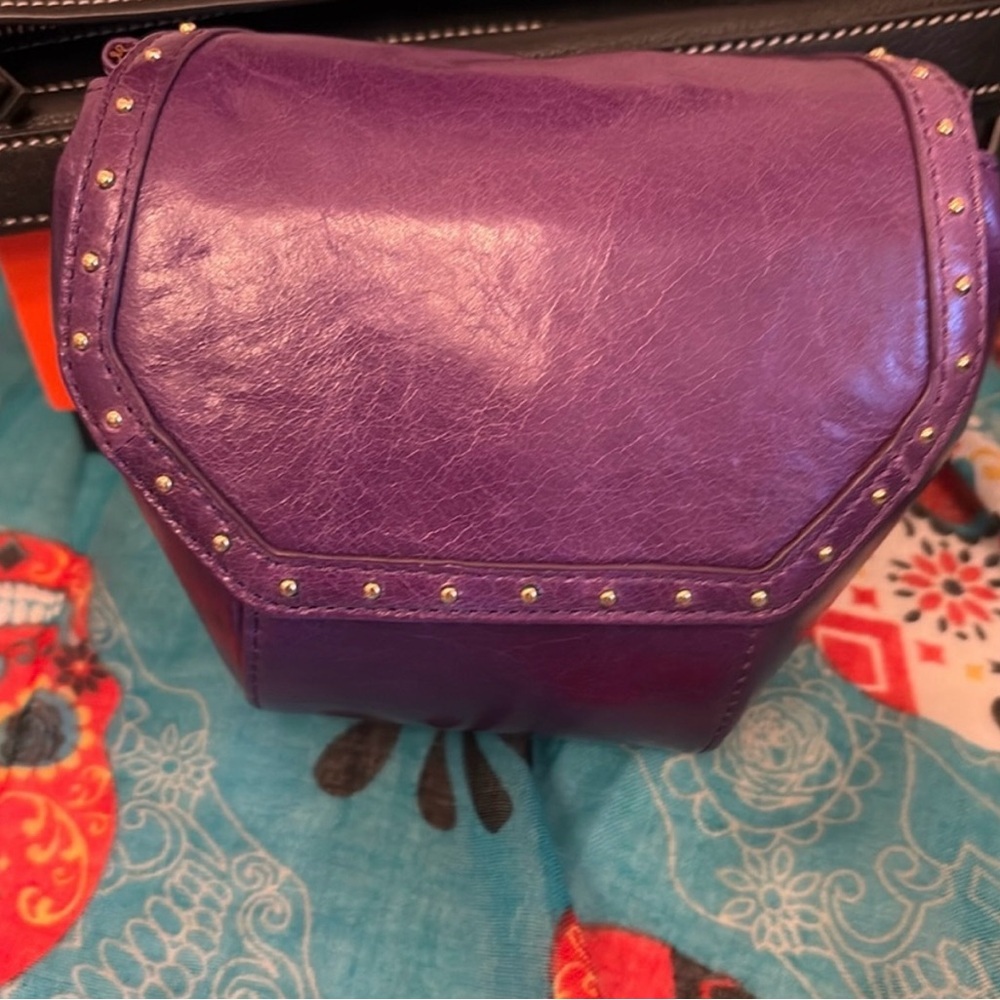 HOBO Studded Leather Cross Body Bag